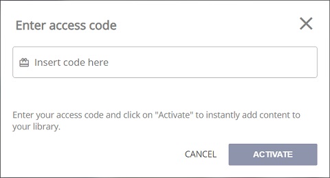 アクセスコード入力画面