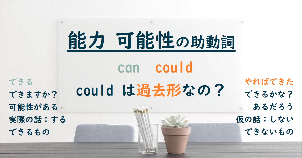 Couldの意味は可能性ですか？